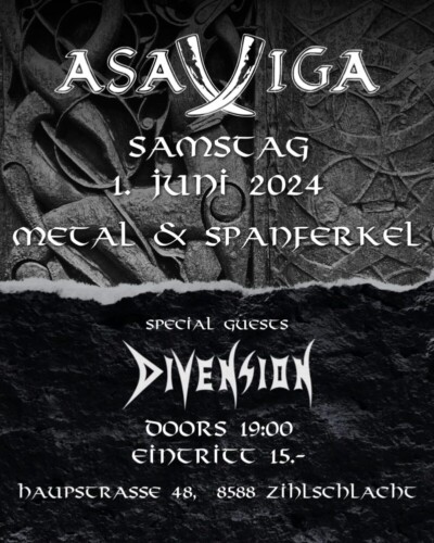 Poster von der Veranstaltung Divension & Asaviga @ Asaviga