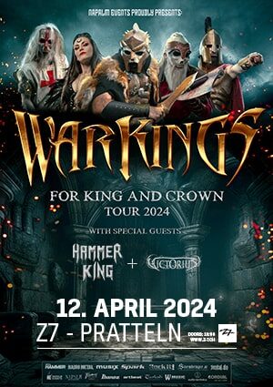 Poster von der Veranstaltung Warkings (For King And Crown Tour) @ Konzertfabrik Z7, Pratteln