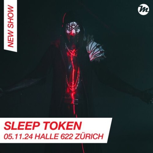 Poster von der Veranstaltung Sleep Token @ Halle 622, Zürich