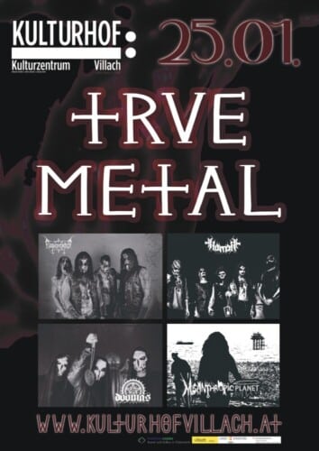 Poster von der Veranstaltung Metal im Kulturhof @ Kulturhof:Villach