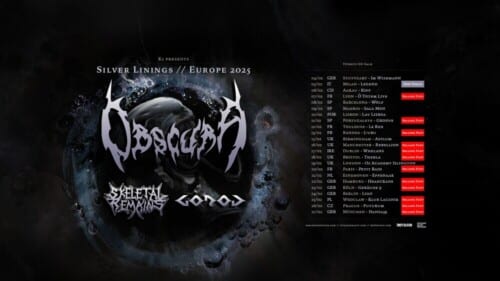 Poster von der Veranstaltung Obscura, Skeletal Remains & Gorod @ KIFF, Aarau