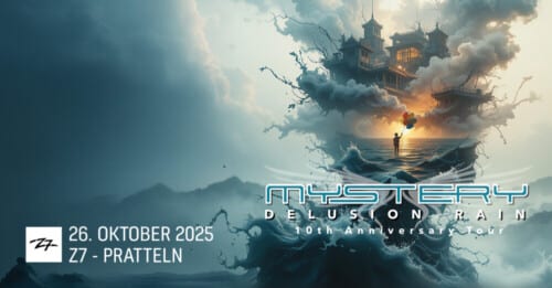 Poster von der Veranstaltung Mystery - Deslusion Rain @ Konzertfabrik Z7, Pratteln