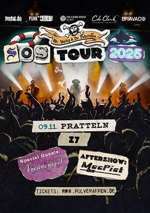 Poster von der Veranstaltung Mr. Hurley und die Pulveraffen @ Konzertfabrik Z7, Pratteln