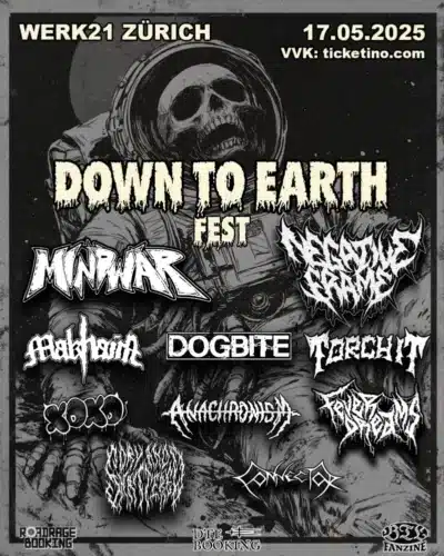 Poster von der Veranstaltung Down to Earth Fest @ Werk21, Zürich
