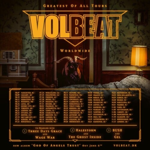 Poster von der Veranstaltung Volbeat - Greatest of all time Tour Worldwide @ Hallenstadion, Zürich