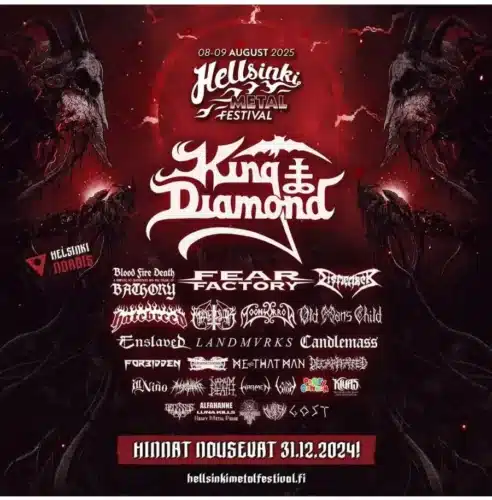 Poster von der Veranstaltung Hellsinki Metal Festival 2025 @ Jäähalli (Nordis), Helsinki