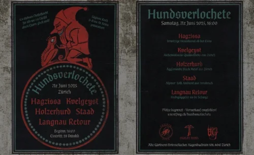 Poster von der Veranstaltung Hundsverlochete @ Alte Gärterei