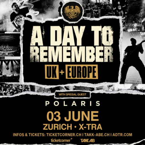 Poster von der Veranstaltung A Day To Remember @ X-TRA Musikcafé