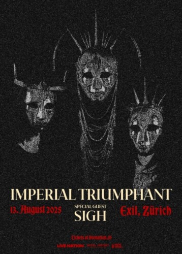 Poster von der Veranstaltung Imperial Triumphant & Sigh @ Exil Zürich