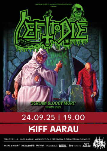 Poster von der Veranstaltung Left To Die @ KIFF, Aarau