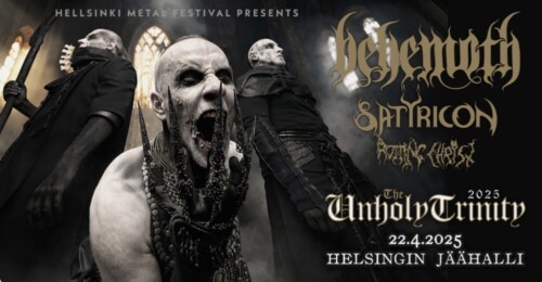 Poster von der Veranstaltung Rotting Christ, Behemoth & Satyricon @ Jäähalli (Nordis), Helsinki