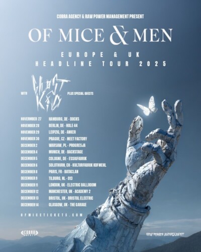 Poster von der Veranstaltung Of Mice & Men & GHØSTKID @ Kofmehl, Solothurn