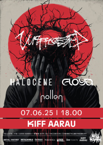 Poster von der Veranstaltung Unprocessed, Halocene, Floya & Pollen @ KIFF, Aarau