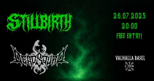Poster von der Veranstaltung Stillbirth & Deadsquad @ Valhalla