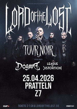 Poster von der Veranstaltung Lord Of The Lost(Tour Noir) @ Konzertfabrik Z7, Pratteln