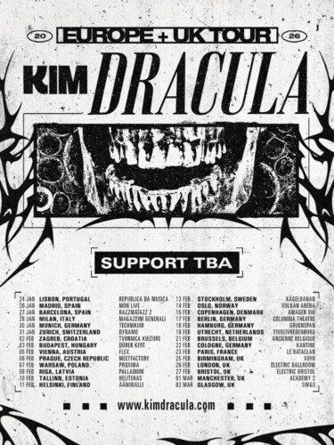 Poster von der Veranstaltung Kim Dracula: Europe + UK Tour 2026 @ Dynamo, Zürich