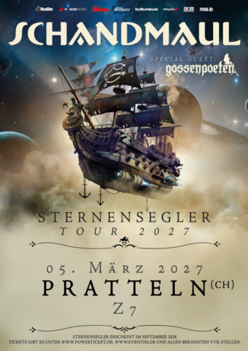 Poster von der Veranstaltung Schandmaul (Sternensegler Tour 2027) @ Konzertfabrik Z7, Pratteln