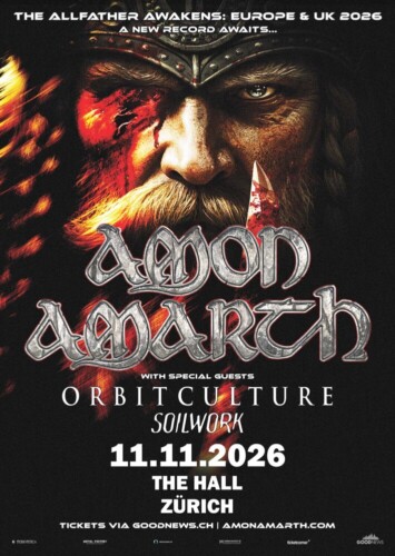 Poster von der Veranstaltung Amon Amarth @ The Hall, Zürich