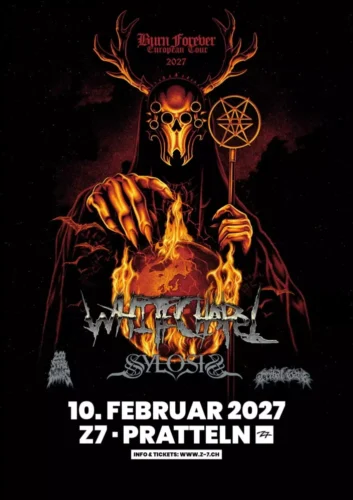 Poster von der Veranstaltung Whitechapel (Burn Forever Tour 2027) @ Konzertfabrik Z7, Pratteln
