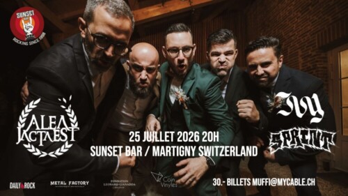 Poster von der Veranstaltung Alea Jacta Est, Ivy & Sprint @ Sunset Bar, Martigny