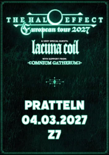 Poster of the event The Halo Effect(European Tour 2027) at Konzertfabrik Z7, Pratteln