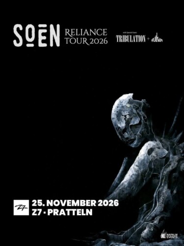 Poster von der Veranstaltung Soen - Reliance Tour 2026 @ Konzertfabrik Z7, Pratteln