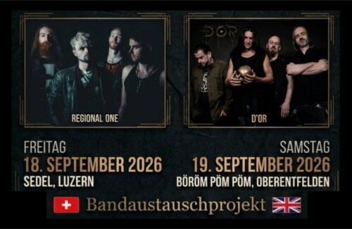 Poster von der Veranstaltung D'OR  (CH) | Regional One (UK) @ Böröm pöm pöm, Oberentfelden